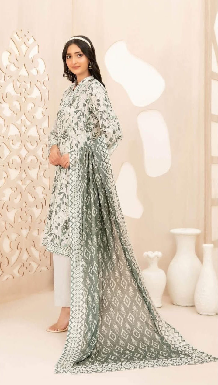 D - 4118 - Seerat booti embroidered collection