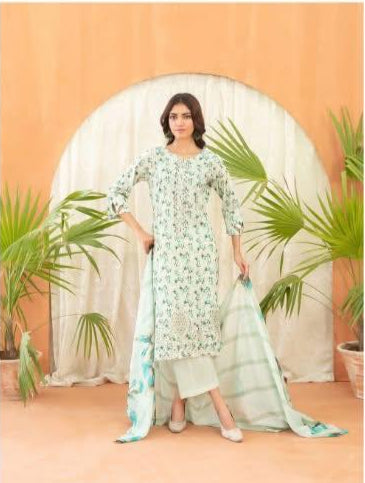 D - 4134 - naseeha - Front embroidery suit for women
