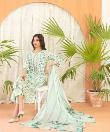 D - 4134 - naseeha - Front embroidery suit for women