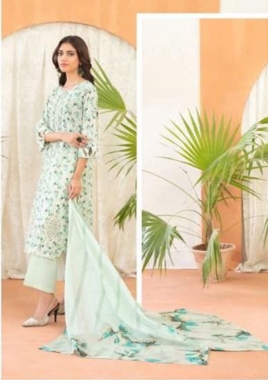 D - 4134 - naseeha - Front embroidery suit for women