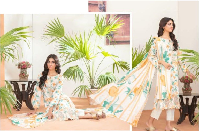 D -4132 - Naseeha - Front embroidery suit for women