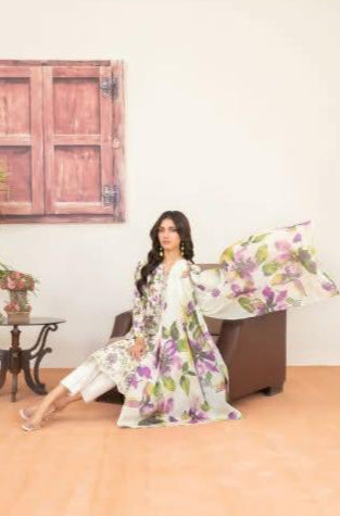D - 4135 - Naseeha - Front embroidery suit for women