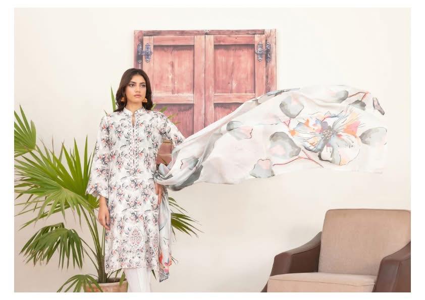 D - 4131 - Naseeha - front embroidery suit for women