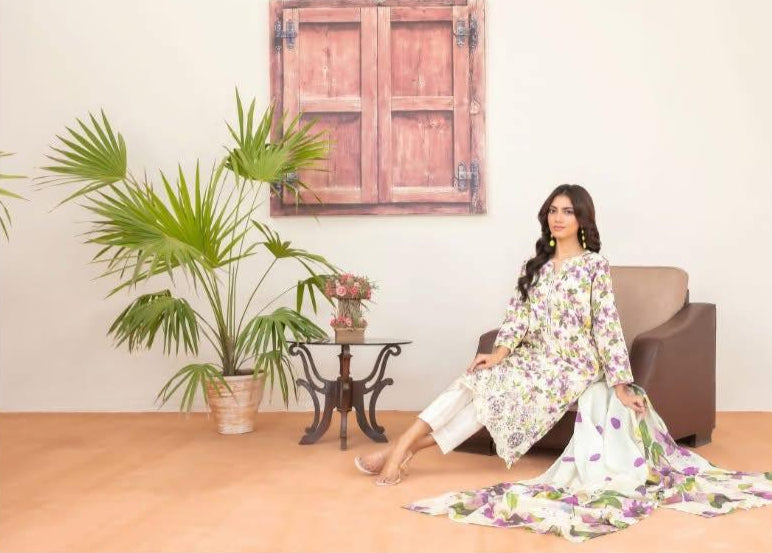 D - 4135 - Naseeha - Front embroidery suit for women