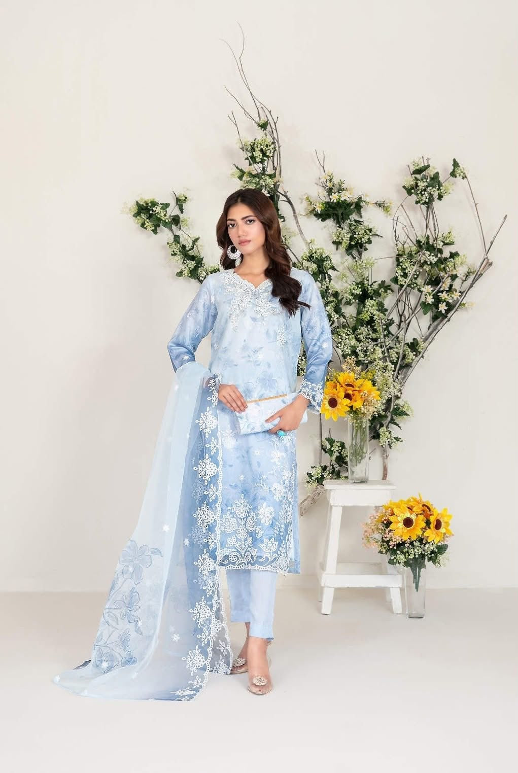Larimar - tawakkal - Semi-Stitched Fancy Heavy Embroidered suit for women