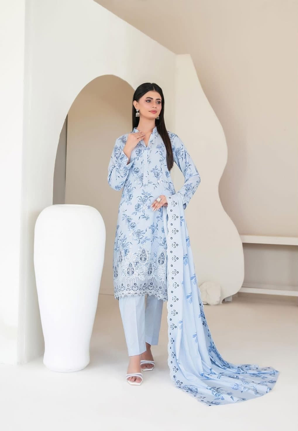 Mskan - Tawakkal - Unstitched Embroidered Digital Printed suit for women