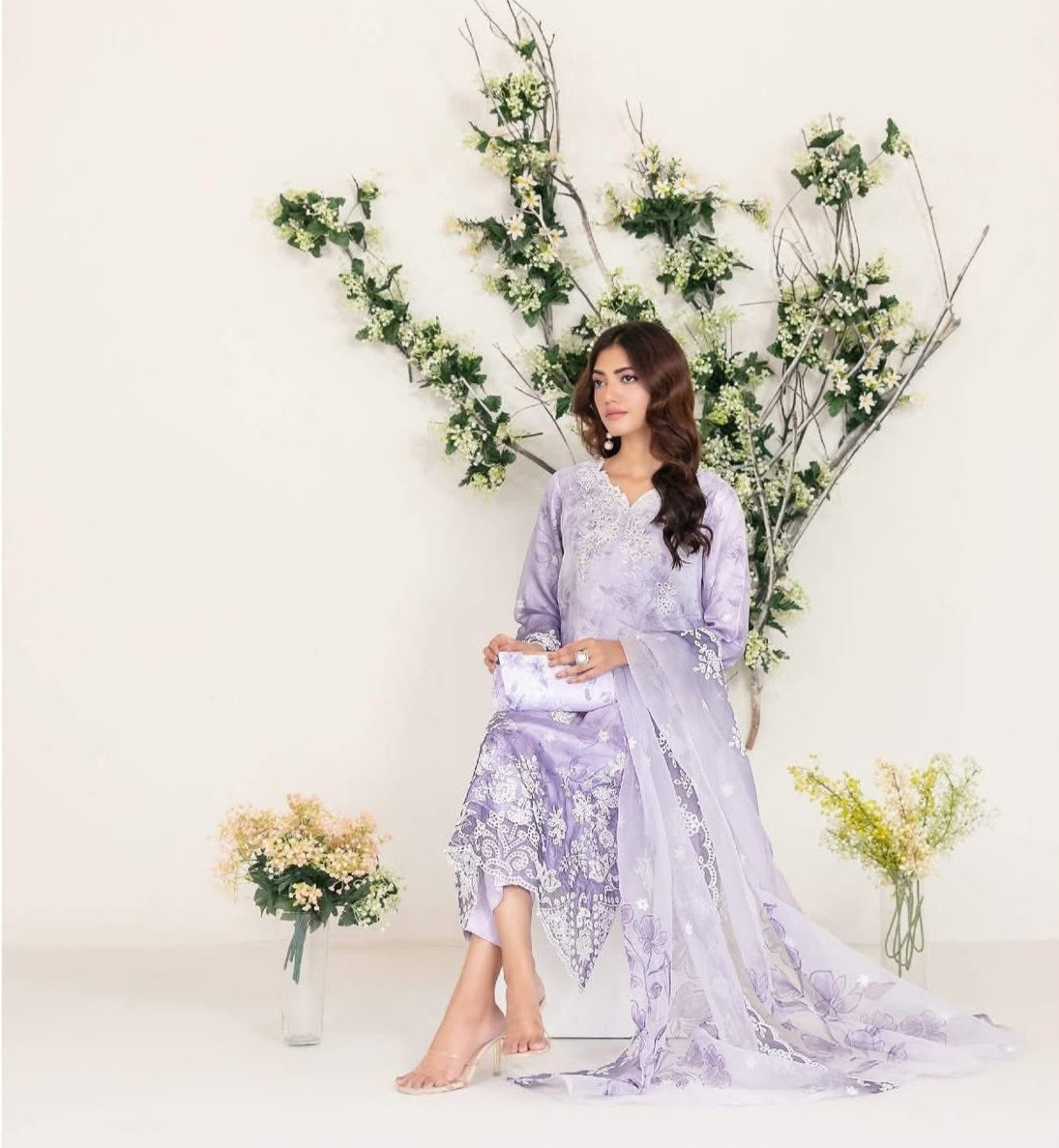 Tawakkal - Larimar -  Semi-Stitched Fancy Heavy Embroidered suits for women