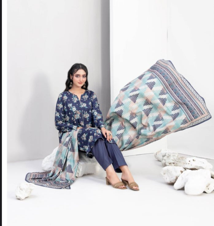 Nyha - Tawakkal -  Unstitched Digital Printed Staple  suit for women
