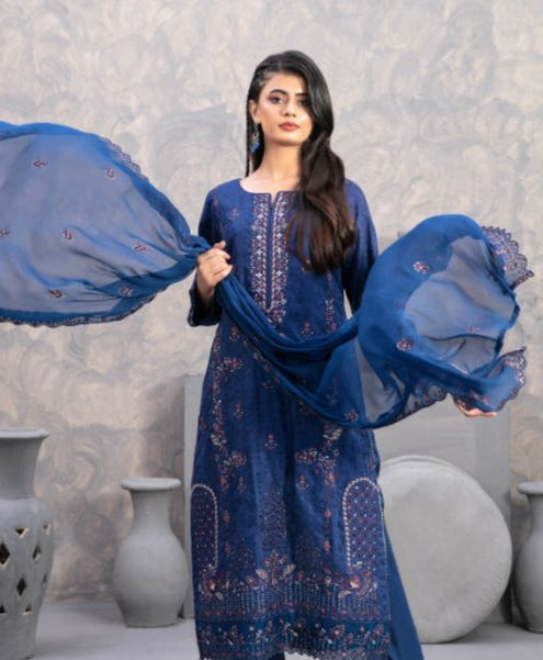 Nafyssah -Tawakkal -  Unstitched Embroidered Viscose Jacquard  suit for women