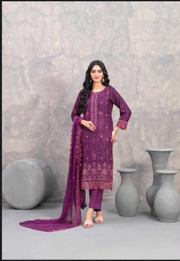 Nafyssah - Tawakkal -  Unstitched Embroidered Viscose Jacquard suit for women