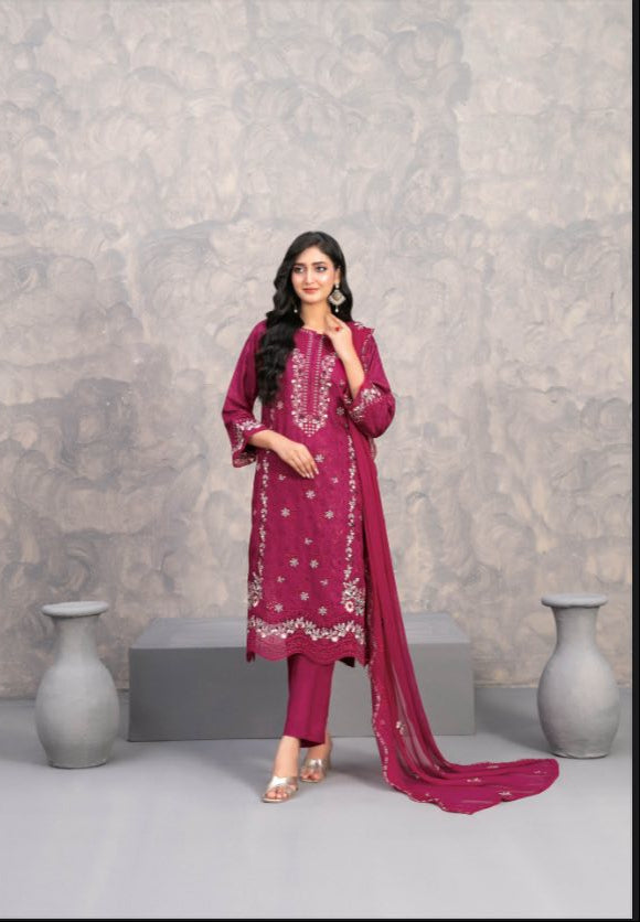 Nafyssah - Tawakkal - Unstitched Embroidered Viscose Jacquard suit for women