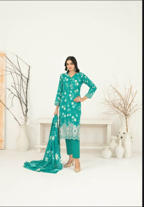 Alishma - Tawakkal - nstiched daman embroidered digital suit for women
