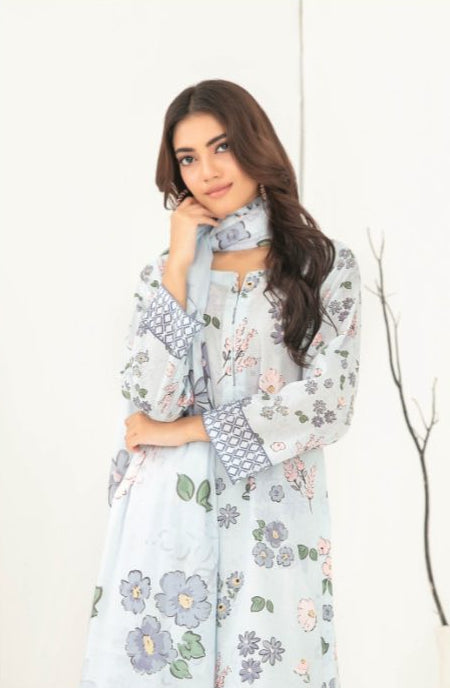 Alishma - Tawakkal - unstiched Daman embroidered digital suit for women