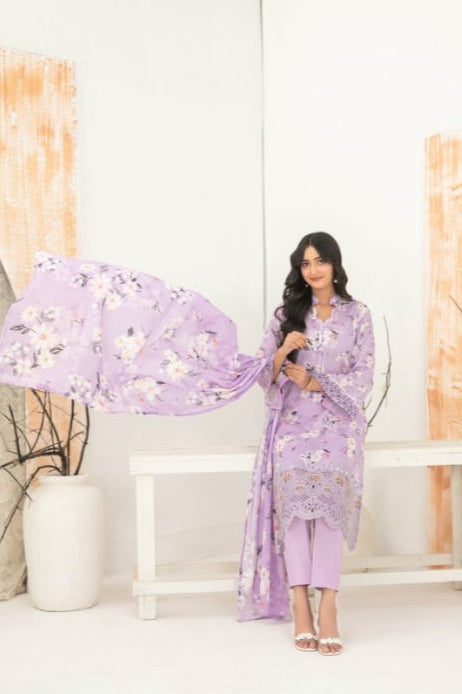 Alishma - Tawakkal - unstiched Daman embroidered digital suit for women