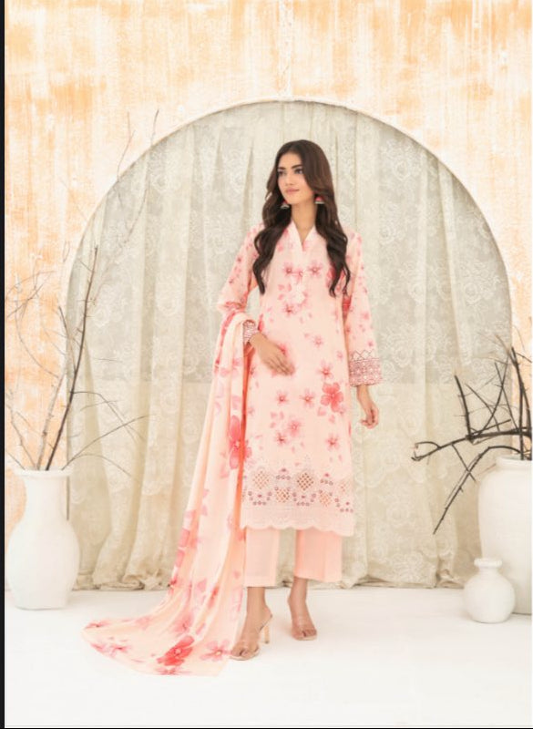 ALISHMA - Tawakkal - unstiched Daman embroidered digital suit for women