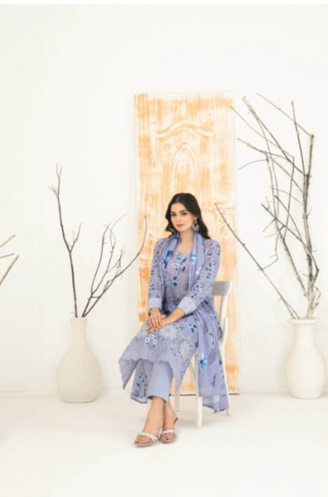 Alishma - tawakkal - unstiched Daman embroidered digital suit forwomen