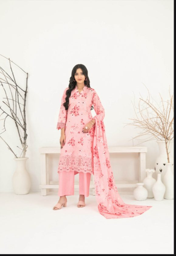 Alishma - Tawakkal - unstiched Daman embroidered digital suit for women