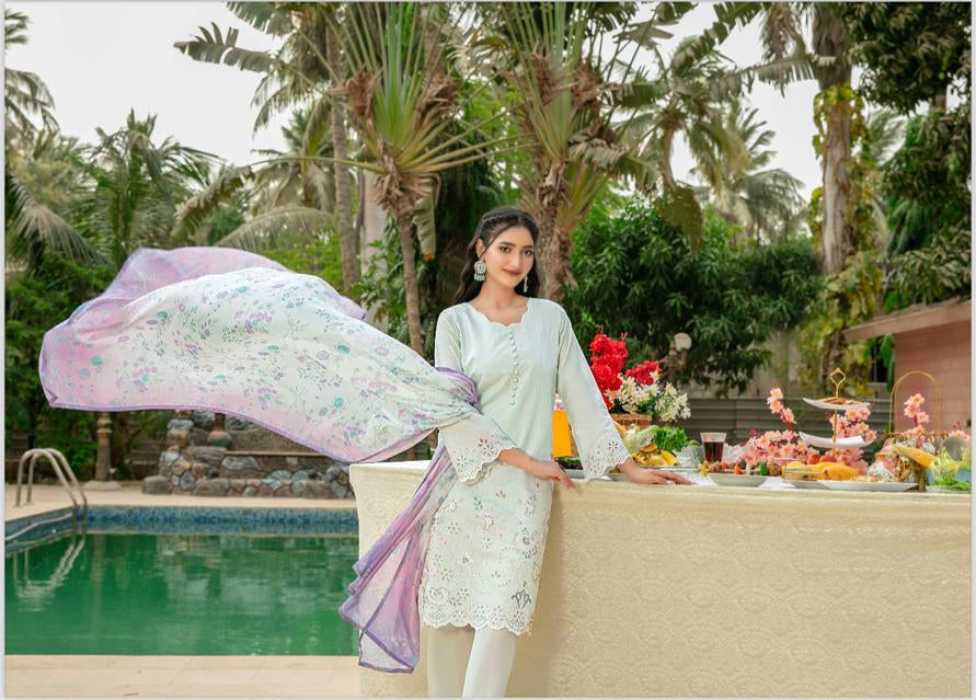 D- 2133 - layali silk dupatta collection with perfume gift