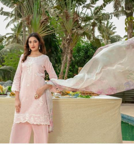 D-2132 - Layali silk dupatta collection with perfume gift