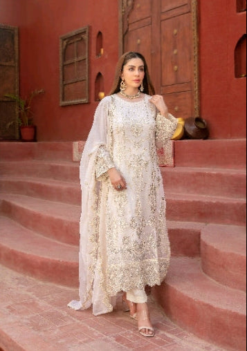 D-1907 - Eunoia  Elegant chiffon suit for women