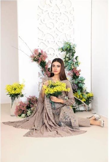 TAREEF - Tawakkal - Un-Stitched exclusive emboidered karandi suit for women