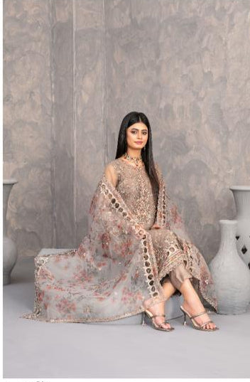 Dilkash - Tawakkal - semi-stich fancy heavy embroidered suit for women